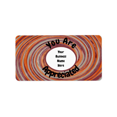 Customer Appreciation Colorful Business Thank You Label