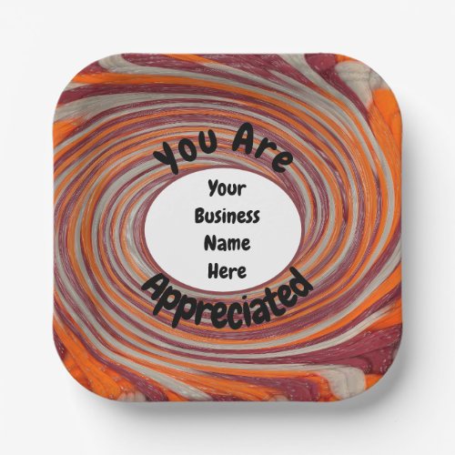 Customer Appreciation Colorful Business Thank You Paper Plates