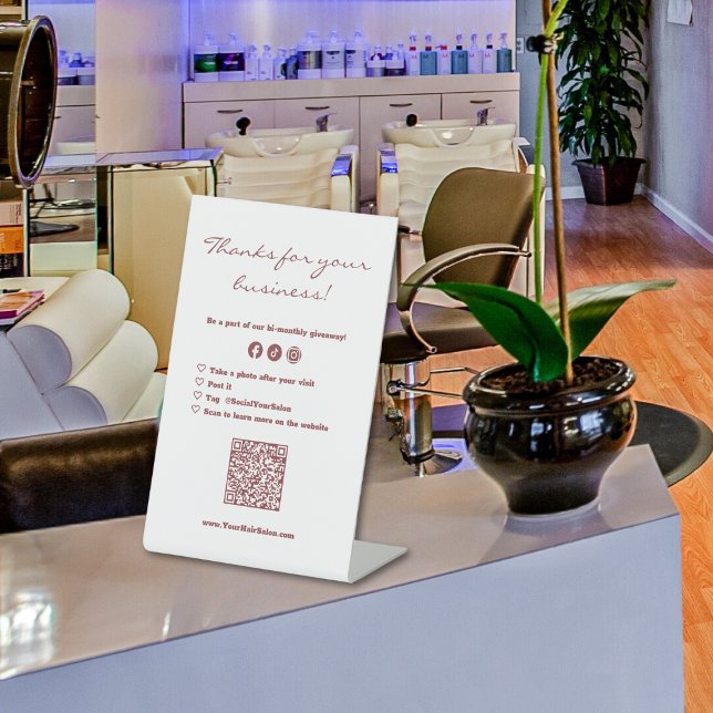 Customer Appreciation Logo Giveaway Pedestal Sign (Customer Appreciation Logo Giveaway Pedestal Sign)