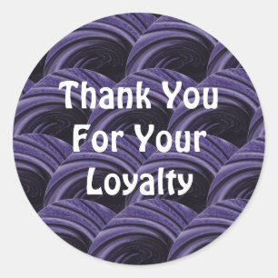 Customer Appreciation Modern Circles Thank You Classic Round Sticker