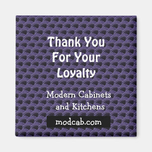 Customer Appreciation Modern Circles Thank You Magnet
