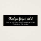 Customer Appreciation Silver Thank You For Order (Front)