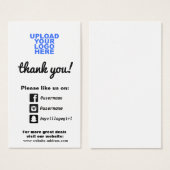 Customer Appreciation  Social Media Icons (Front & Back)