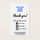 Customer Appreciation  Social Media Icons (Front)