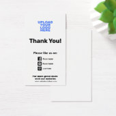 Customer Appreciation  Social Media Icons Insert (Desk)