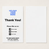 Customer Appreciation  Social Media Icons Insert (Front & Back)