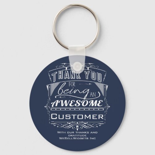 Customer Appreciation Thank You  Keychain