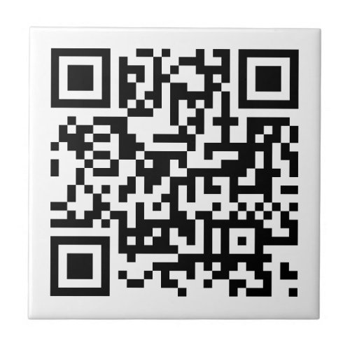 Customer Business Company QR Code Template Small Ceramic Tile