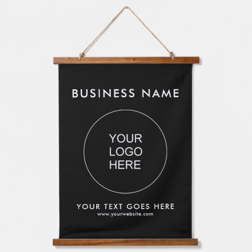 Customer Business Logo Text Template Promotional Hanging Tapestry