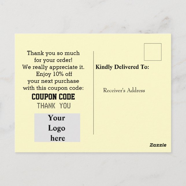 Customer care postcard (Back)