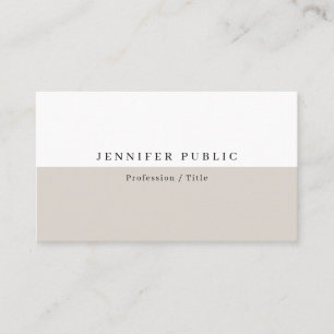 Customer Elegant Modern Minimal Design Template Business Card