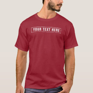 Customer Elegant Modern Template Men's Maroon Red T-Shirt
