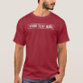 Customer Elegant Modern Template Men's Maroon Red T-Shirt