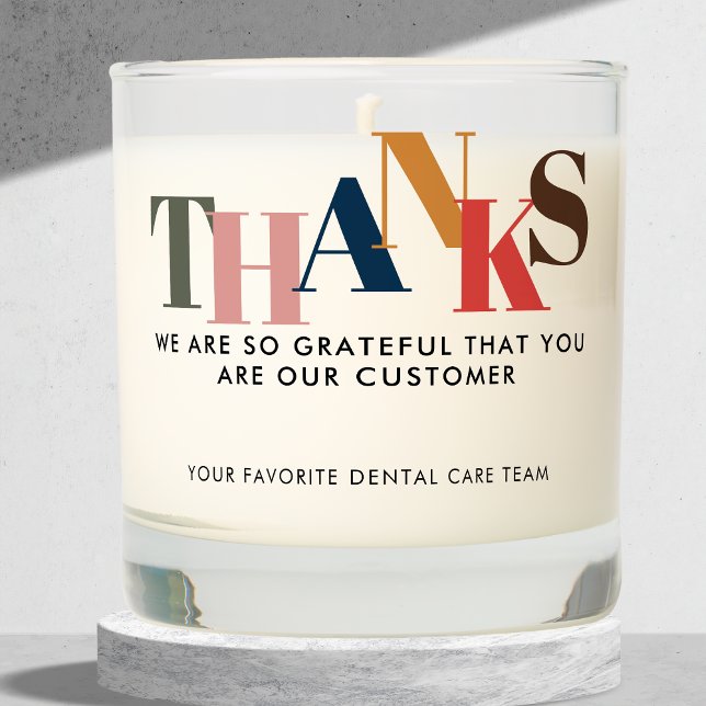 Customer Employee Company Logo Business Thank You Scented Candle (Creator Uploaded)