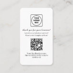 Customer Feedback QR | Custom Business Review Link Business Card
