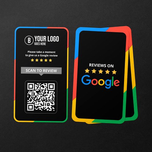 Customer Google Reviews QR Code Business Review  Business Card