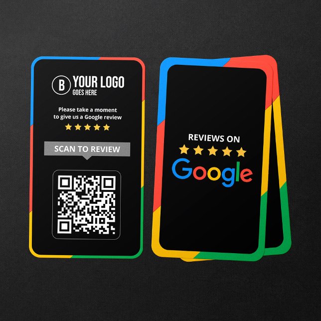 Customer Google Reviews QR Code Business Review  Card (Creator Uploaded)