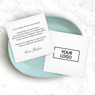Customer Loyalty and Referral Logo Calling Card