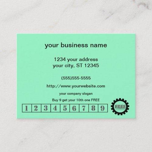 Customer Loyalty Promotional Sale Business Cards
