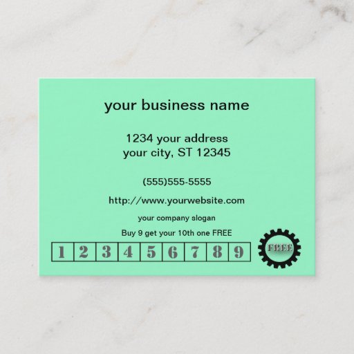 Customizable Customer Loyalty Promotional Sale Business Cards