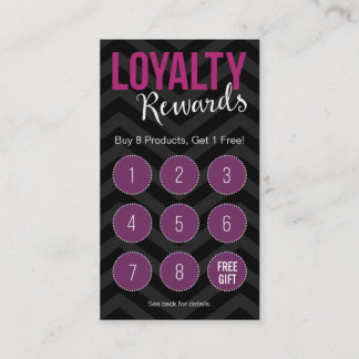 Customer Loyalty Rewards Business Cards