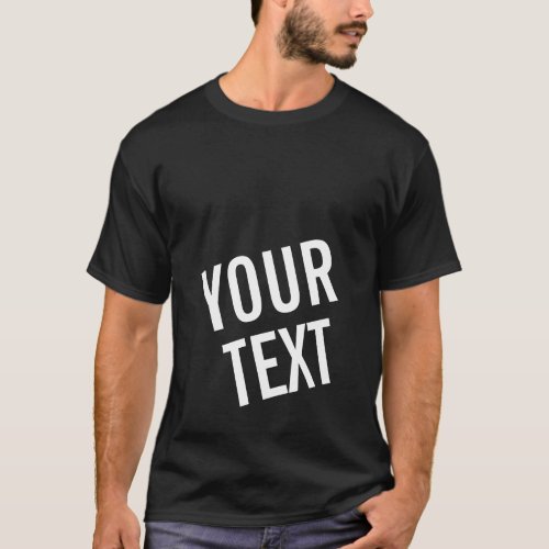 Customer Modern Elegant Template For Men Him T_Shirt