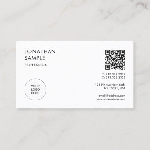 Customer Modern Professional Elegant Minimalist Business Card