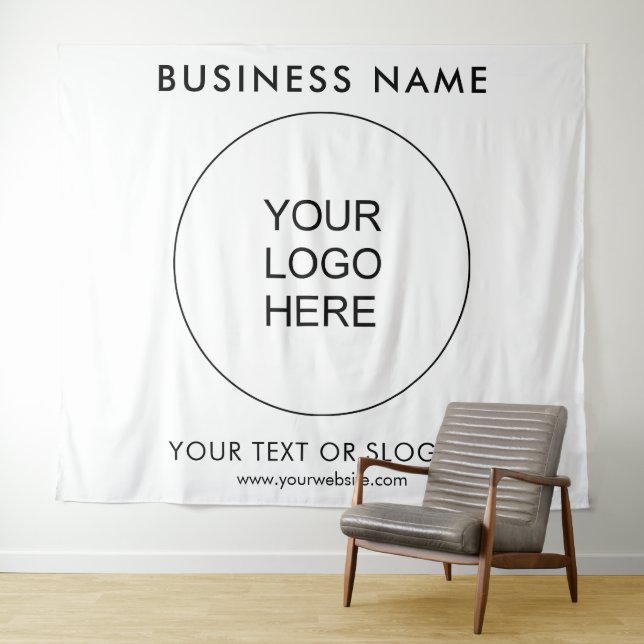 Customer Party Event Seminar Logo Text Backdrop (In Situ (Horizontal))