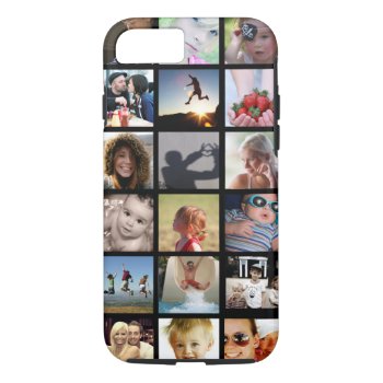 Customer Photo Collage Iphone 7 Case (-mate) by StyledbySeb at Zazzle
