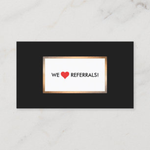 Customer Referral Red Heart Card