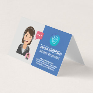 Customer Service Agent   Phone Operator Business Card