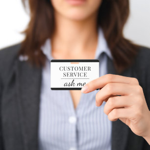 Customer Service Ask Me Badge