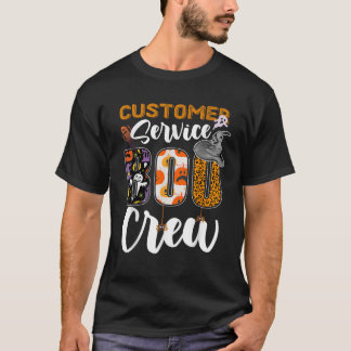 Customer Service Boo Crew Halloween Matching Speci T-Shirt