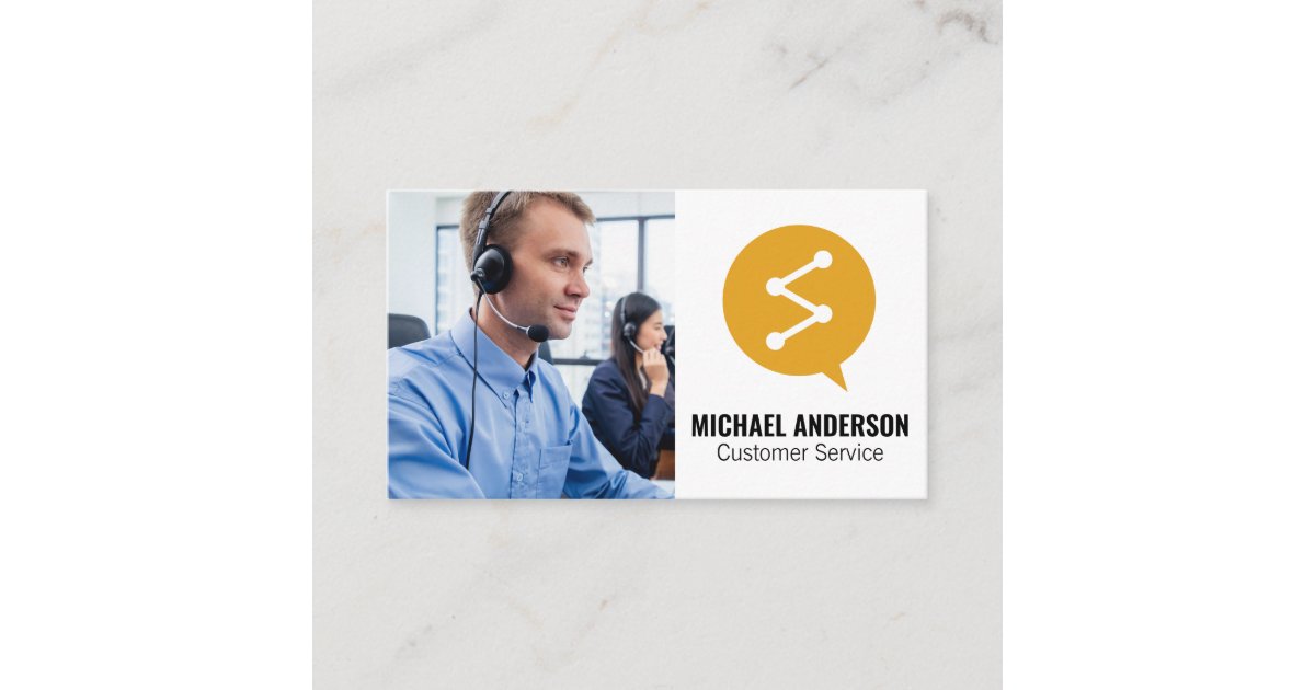 Customer Service | Call Center Business Card | Zazzle