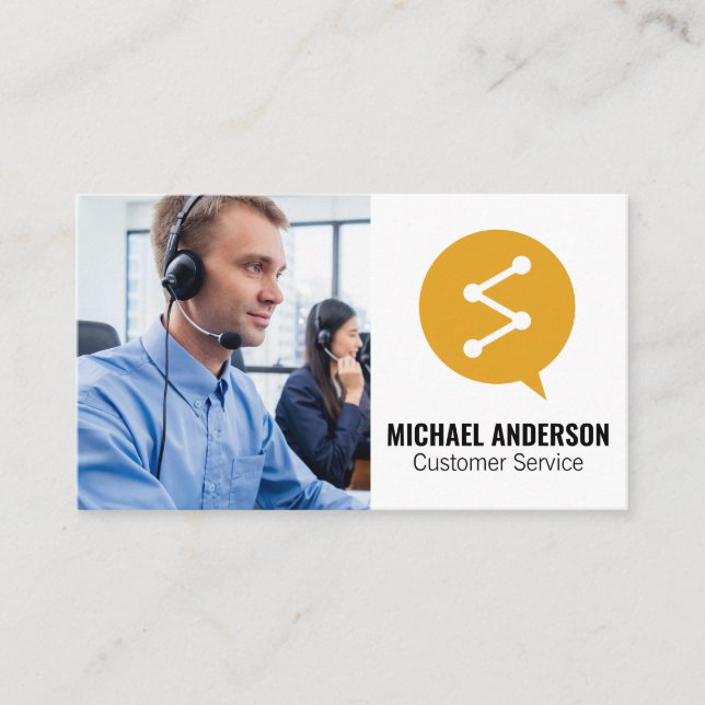 Customer Service | Call Center Business Card (Front)