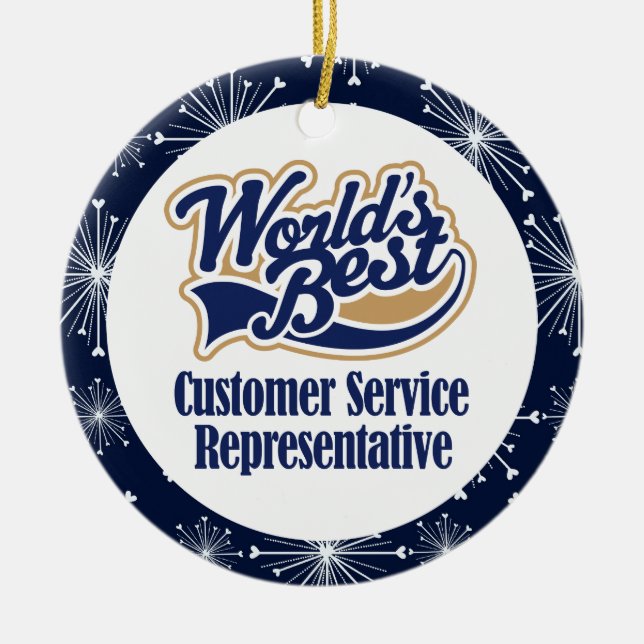 Customer Service Gift Ornament (Front)