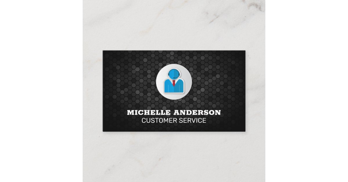 Customer Service Logo | Corporate Business Card | Zazzle
