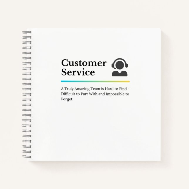 Customer Service Notebook (Front)