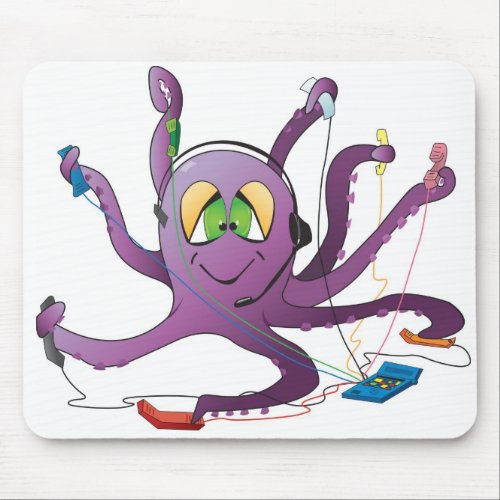 Customer Service Octopus Mouse Pad