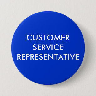 CUSTOMER SERVICE PINBACK BUTTON