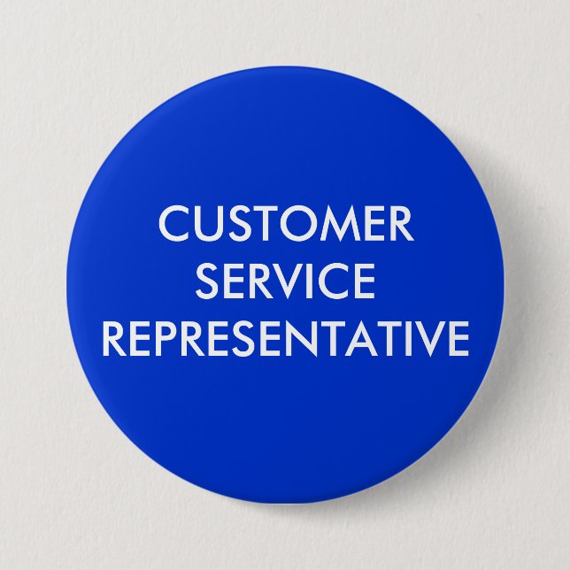 CUSTOMER SERVICE PINBACK BUTTON (Front)