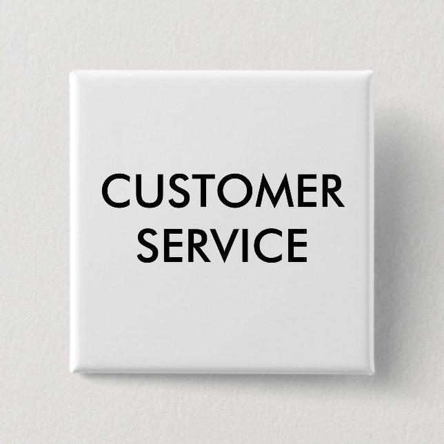 CUSTOMER SERVICE PINBACK BUTTON (Front)