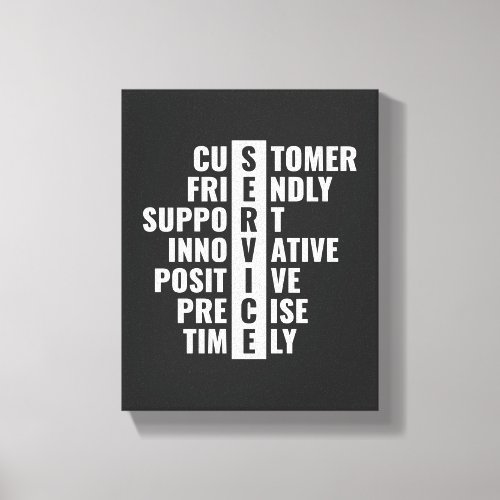 Customer Service Quote for Office  Home Wall Art