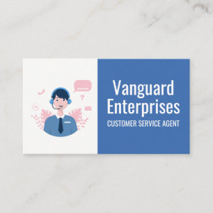 Customer Service Rep   Call Center Business Card