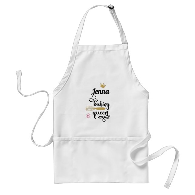 customer specific Baking Queen Adult Apron (Front)