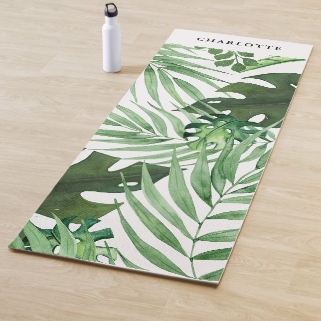 Customer specific, botanic, palm yoga mat (In Situ)