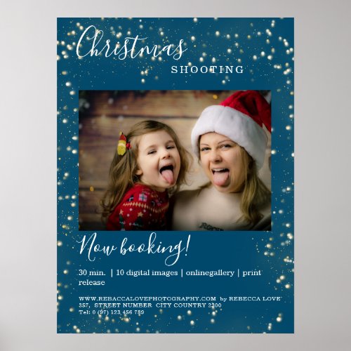 Customer specific Christmas Lights photo  Poster