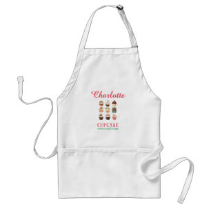 Customer specific cupcake adult apron