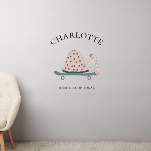 Customer specific Cute Snail Wall Decal