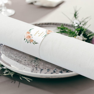 Customer-specific flowers  napkin bands